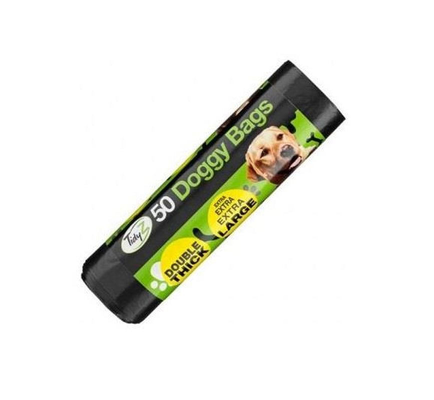Strong Large Dog Poo Bags with Tie Handle, 32Cm X 38Cm Bags