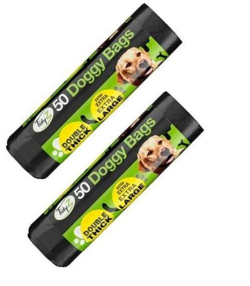 Strong Large Dog Poo Bags with Tie Handle, 32Cm X 38Cm Bags