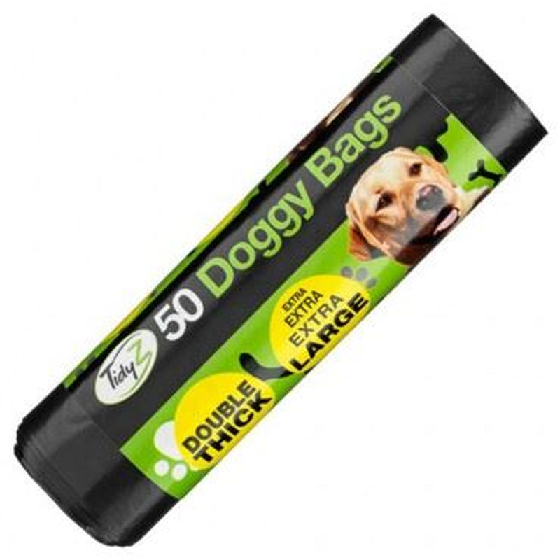 Strong Large Dog Poo Bags with Tie Handle, 32Cm X 38Cm Bags