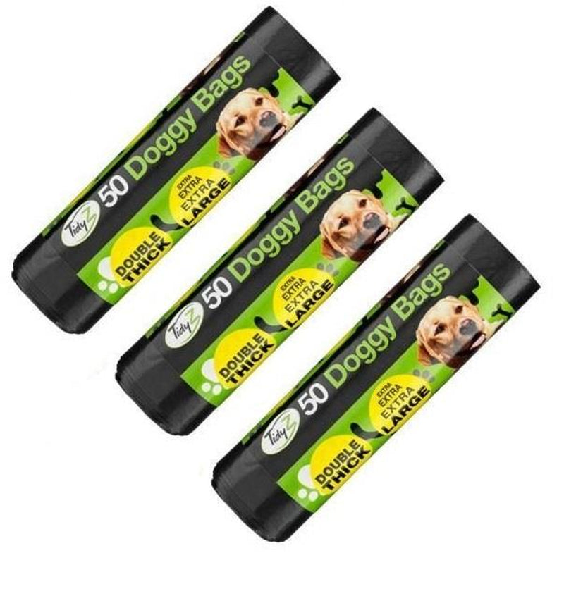 Strong Large Dog Poo Bags with Tie Handle, 32Cm X 38Cm Bags