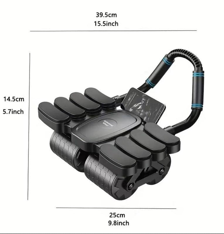 Eight-Elbow Six-Wheel Ab Roller