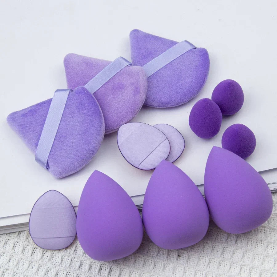 12Pcs Makeup Sponge Blender Set – Soft & Flawless Beauty Egg Cosmetic Puffs for Foundation & Concealer