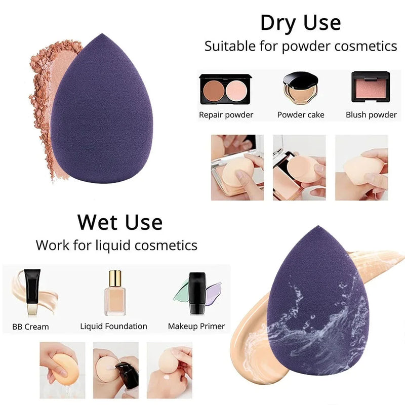 12Pcs Makeup Sponge Blender Set – Soft & Flawless Beauty Egg Cosmetic Puffs for Foundation & Concealer