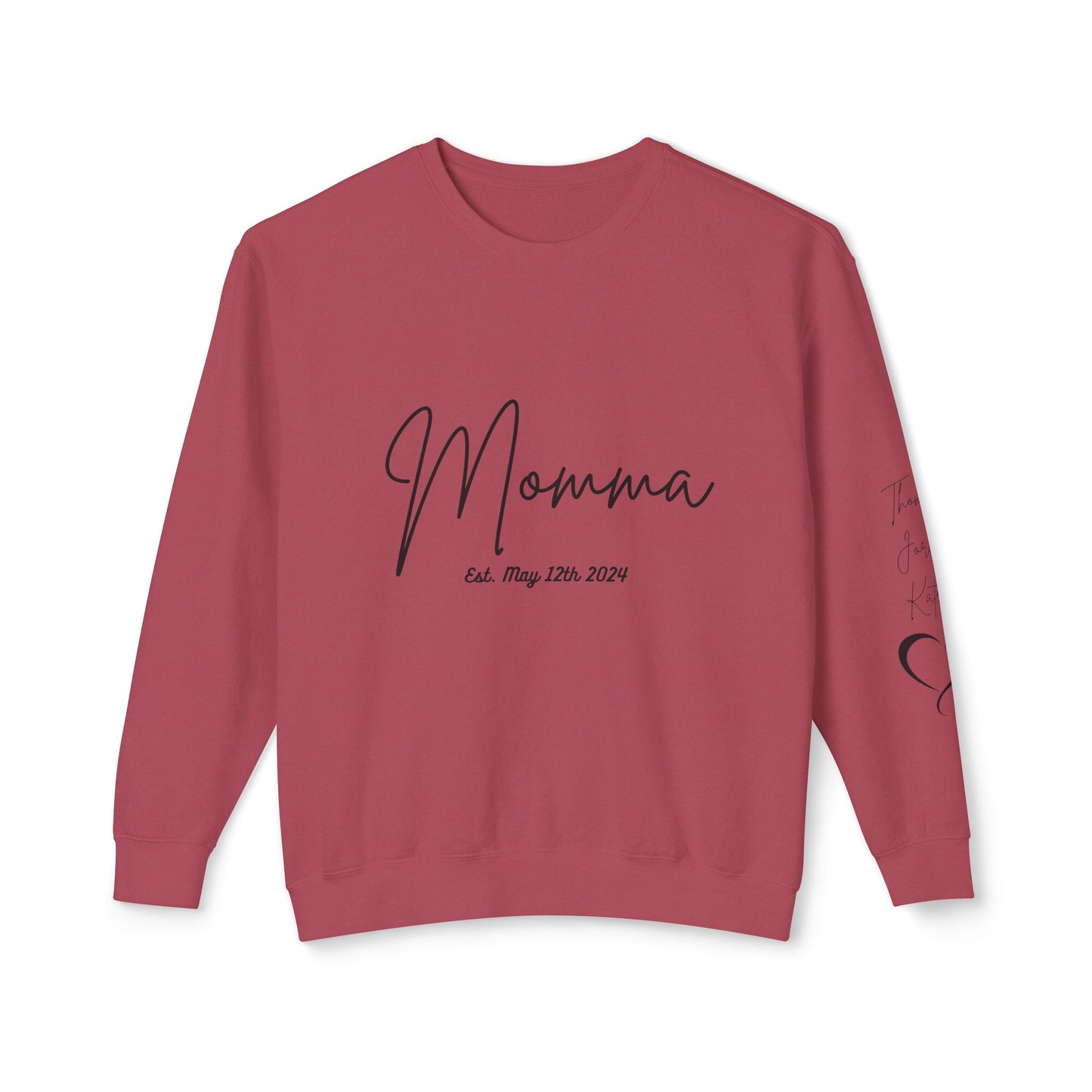 Personalized Sweatshirt Momma With Names, New Momma Outfit, Pregnancy Announcement Clothing, Mothers Day Gifts