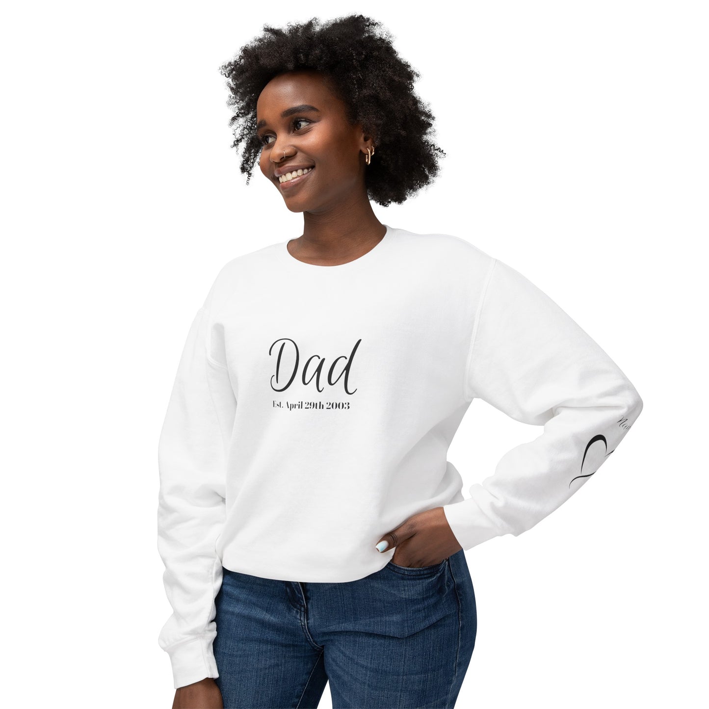 Custom Dad Sweatshirt| Year and names