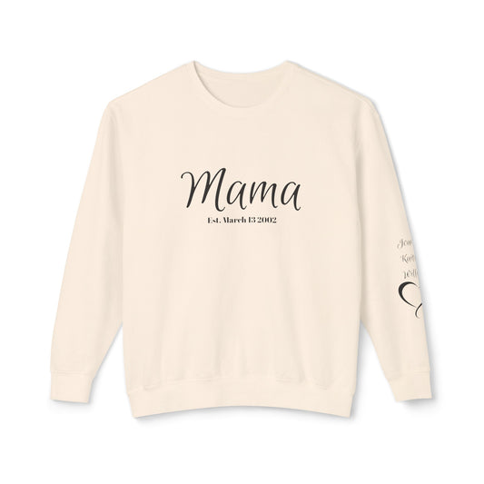 Custom Mama| New Mama Sweatshirt| Personalized Mom With Names