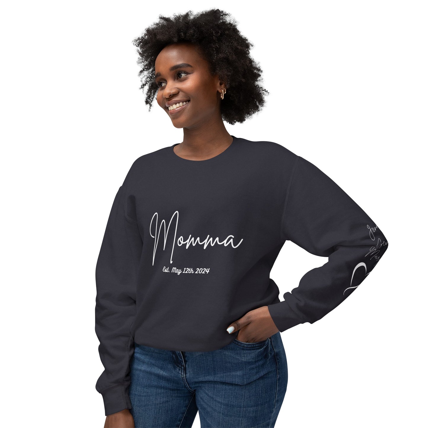 Custom Momma Sweatshirt| Personalized Mom With Names| New Momma Outfit| Pregnancy Announcement Clothing Gift