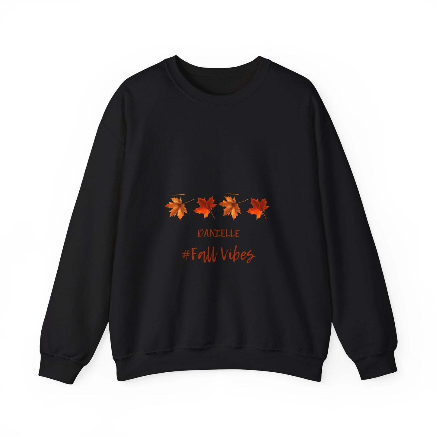 Fall Vibes Personalized Men or Women Crewneck Sweatshirt in many colors