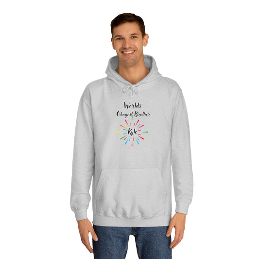 Greatest Brother Hoodie Color burst Personalization