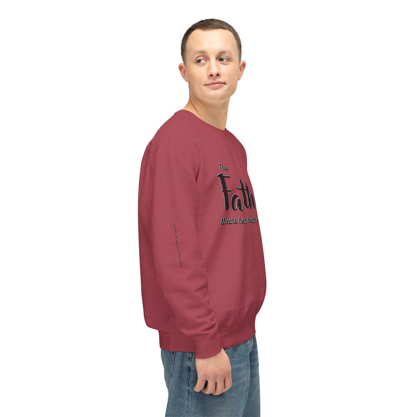 Father|Dad Lightweight Crewneck Sweatshirt