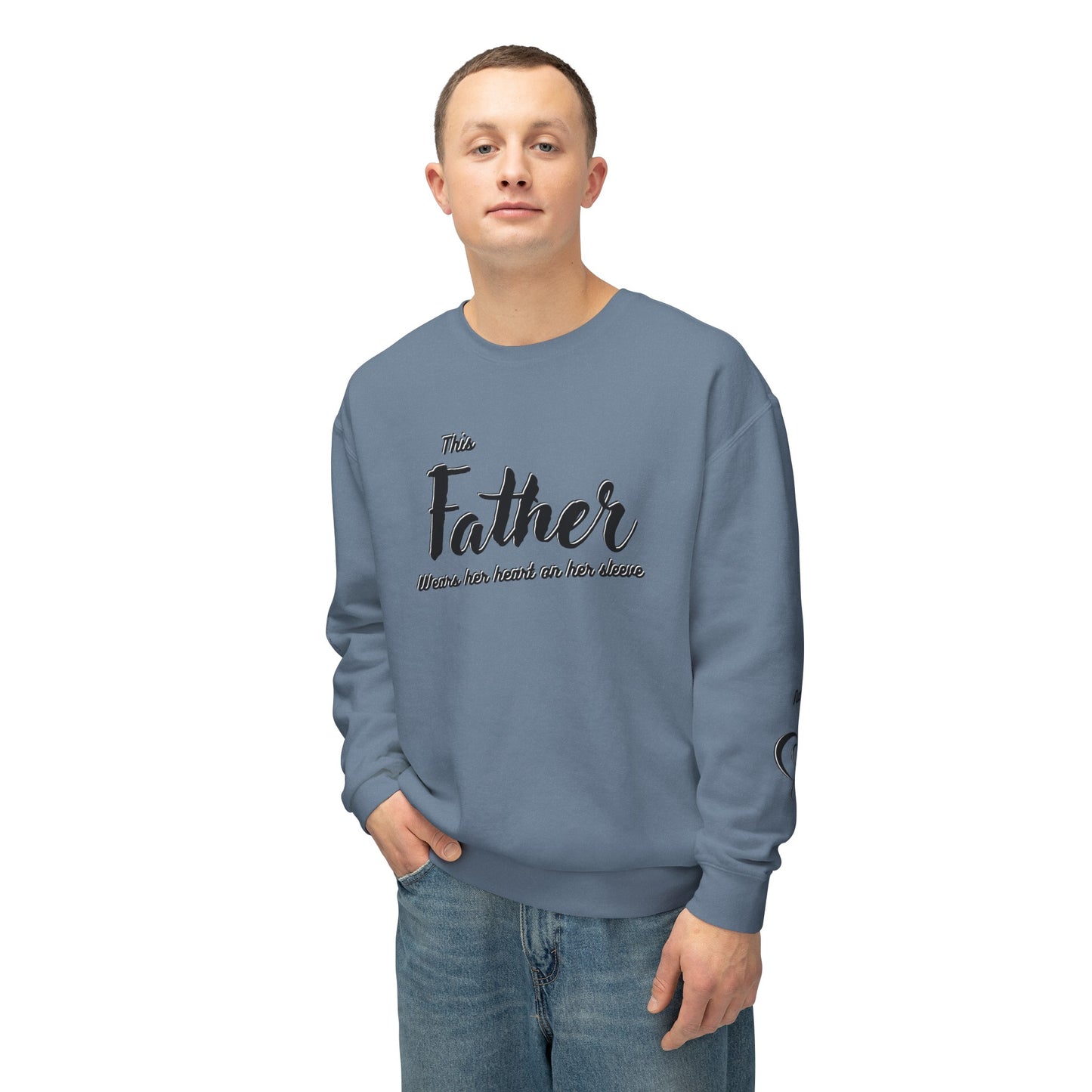 Father|Dad Lightweight Crewneck Sweatshirt