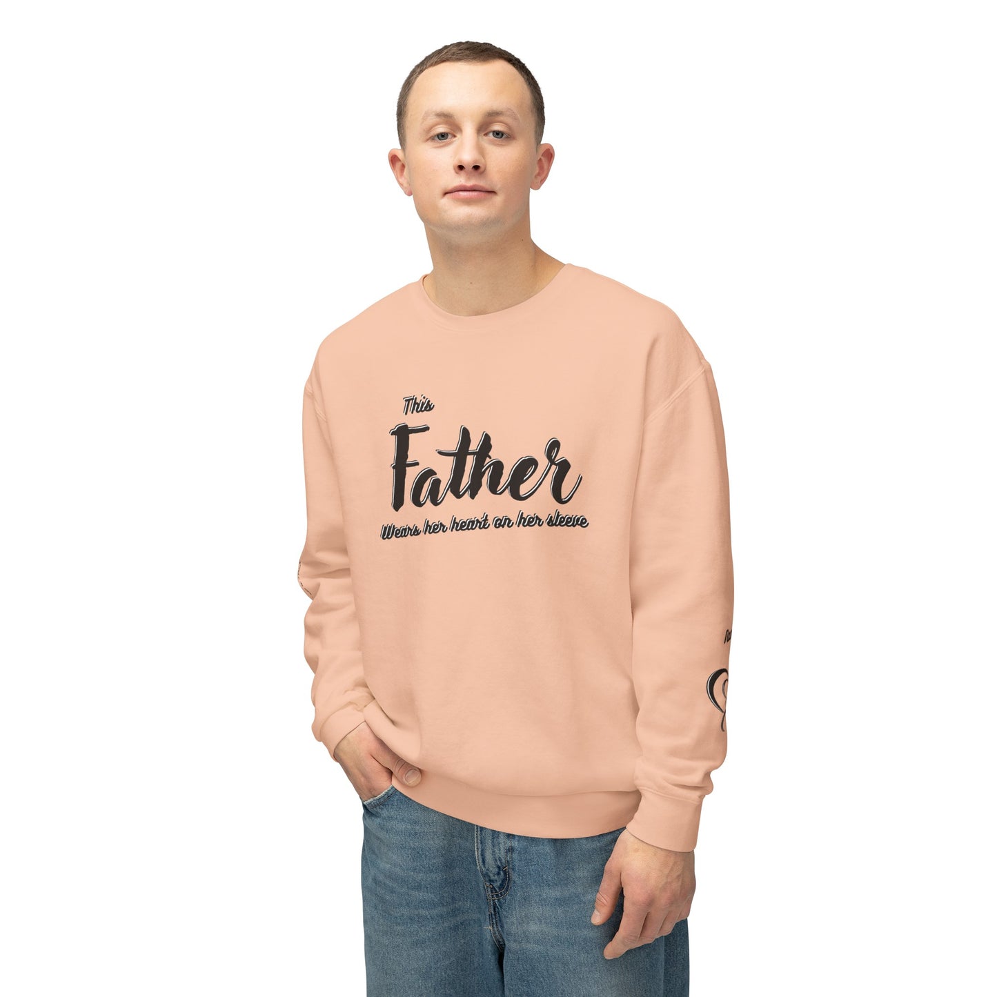 Father|Dad Lightweight Crewneck Sweatshirt