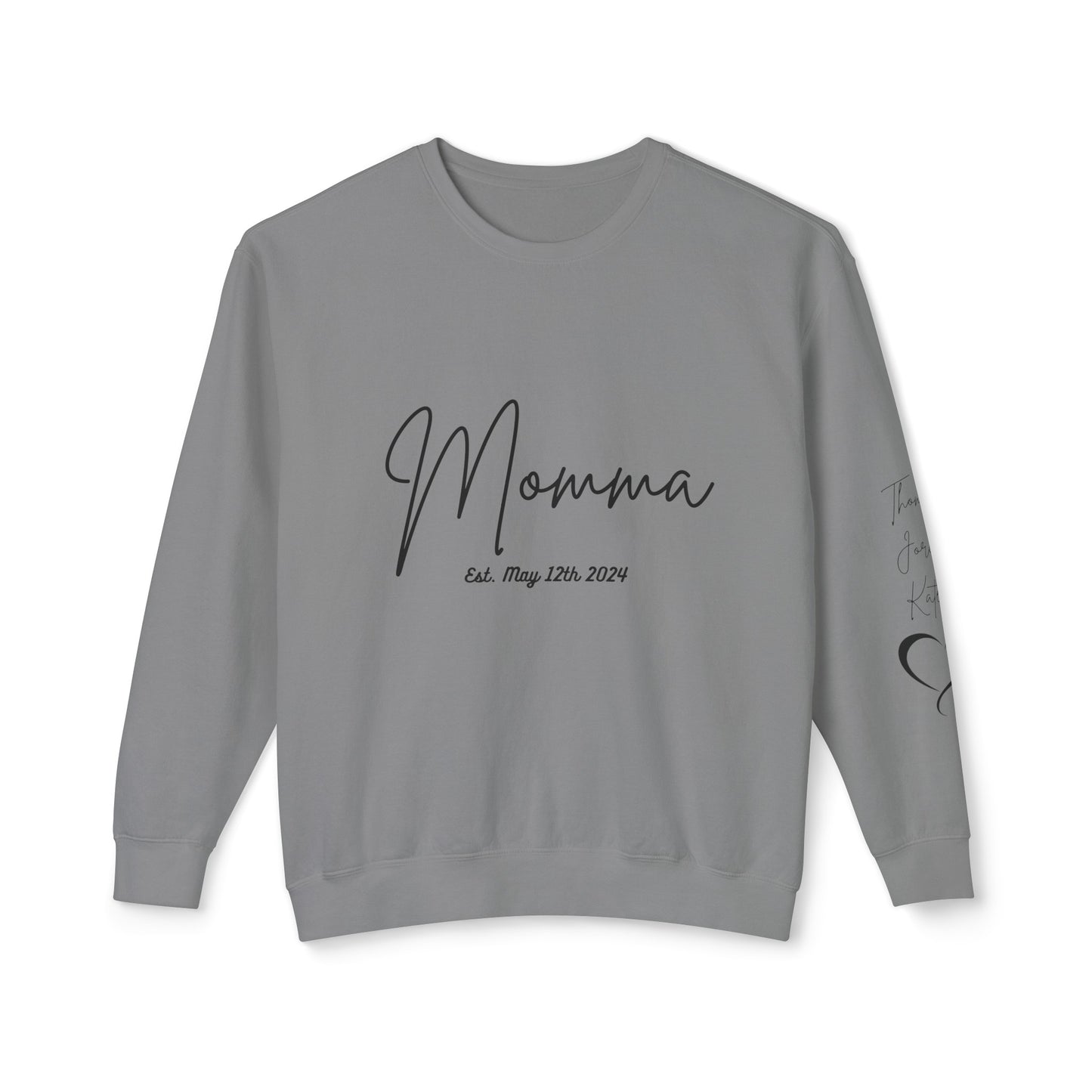 Personalized Sweatshirt Momma With Names, New Momma Outfit, Pregnancy Announcement Clothing, Mothers Day Gifts