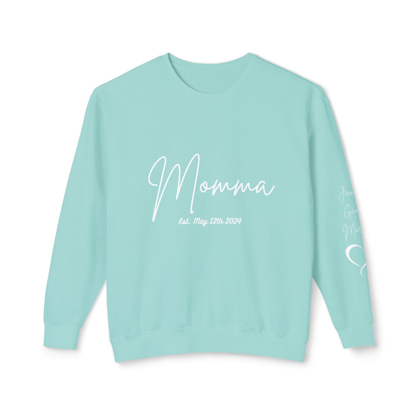 Custom Momma Sweatshirt| Personalized Mom With Names| New Momma Outfit| Pregnancy Announcement Clothing Gift