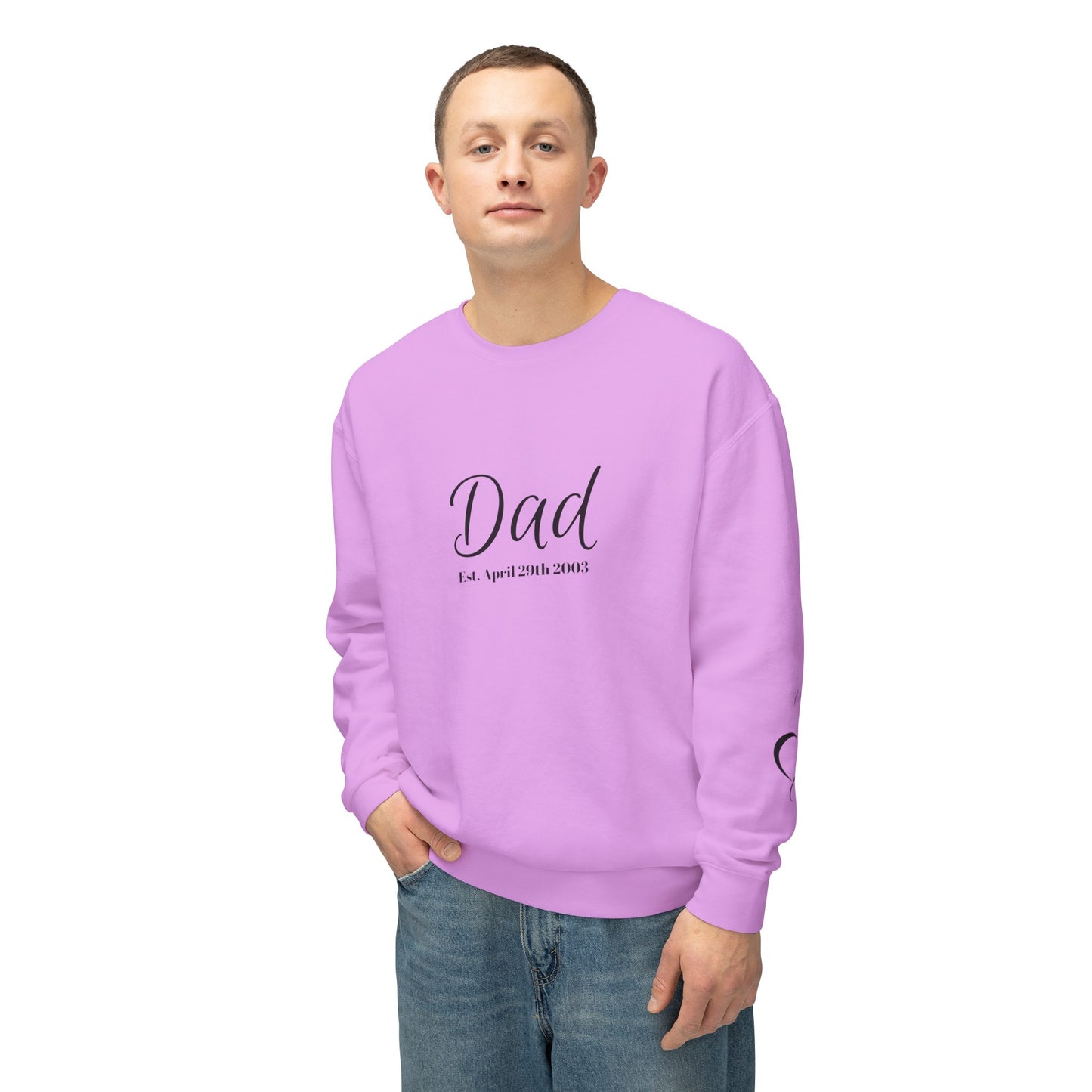 Custom Dad Sweatshirt| Year and names