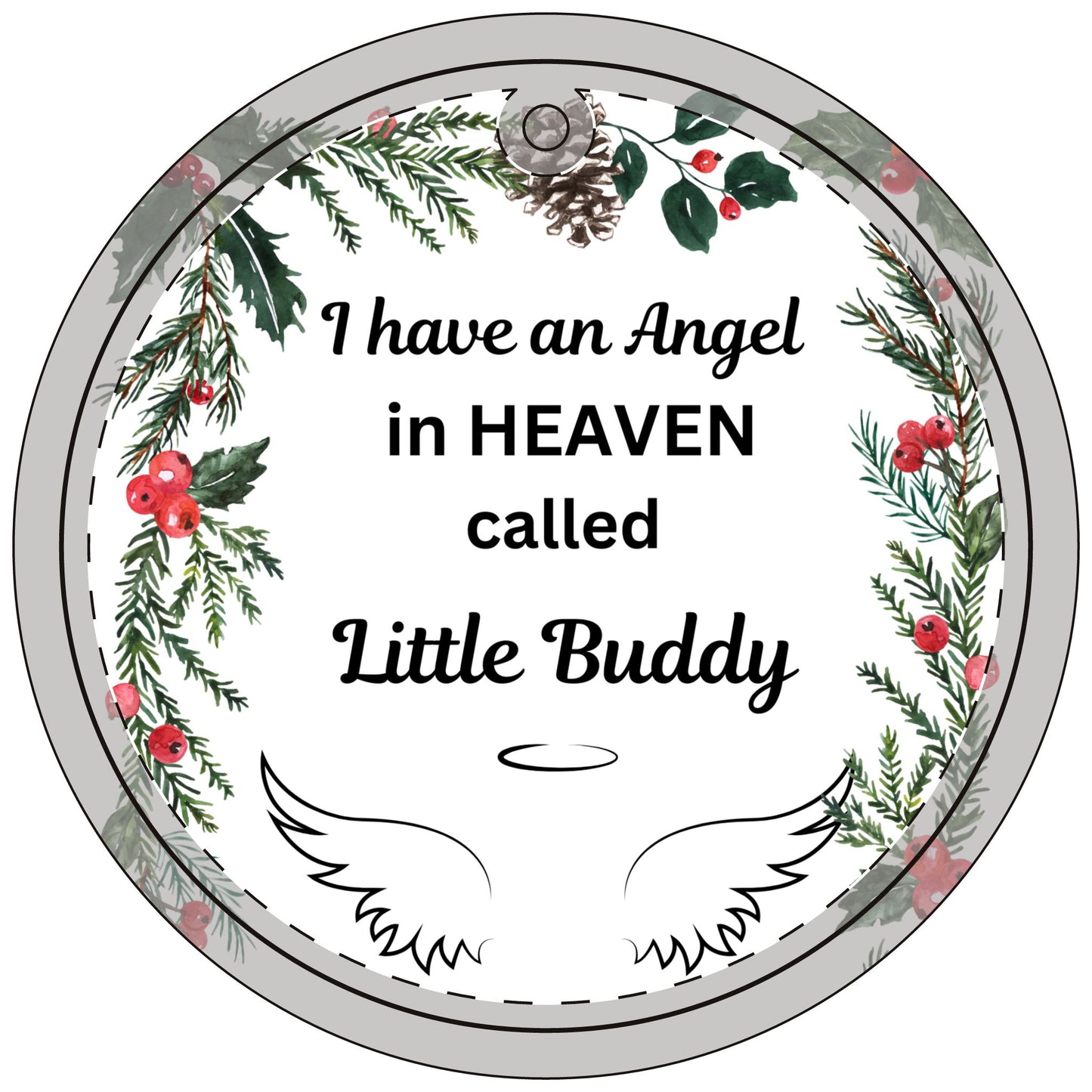 Memorial Glass Ornament for Loved One