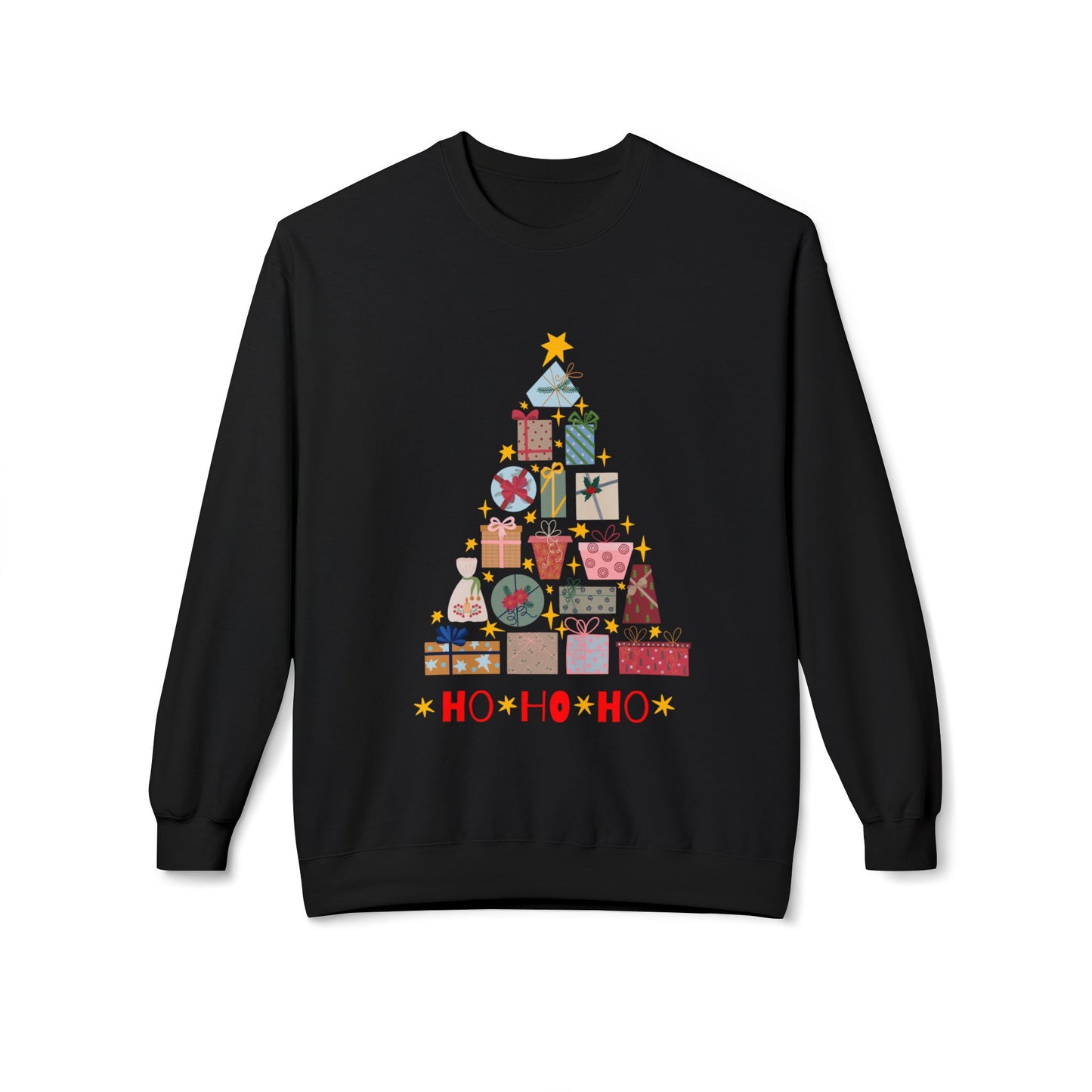 Christmas Tree Ho Ho Ho Sweatshirt Unisex