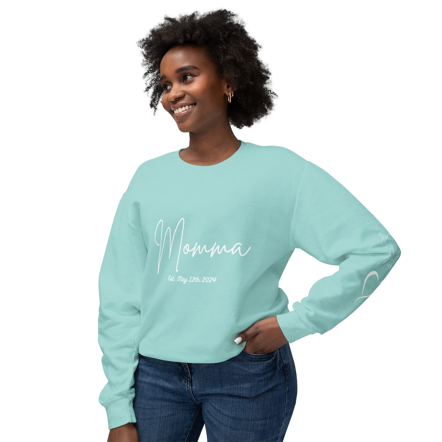 Custom Momma Sweatshirt| Personalized Mom With Names| New Momma Outfit| Pregnancy Announcement Clothing Gift