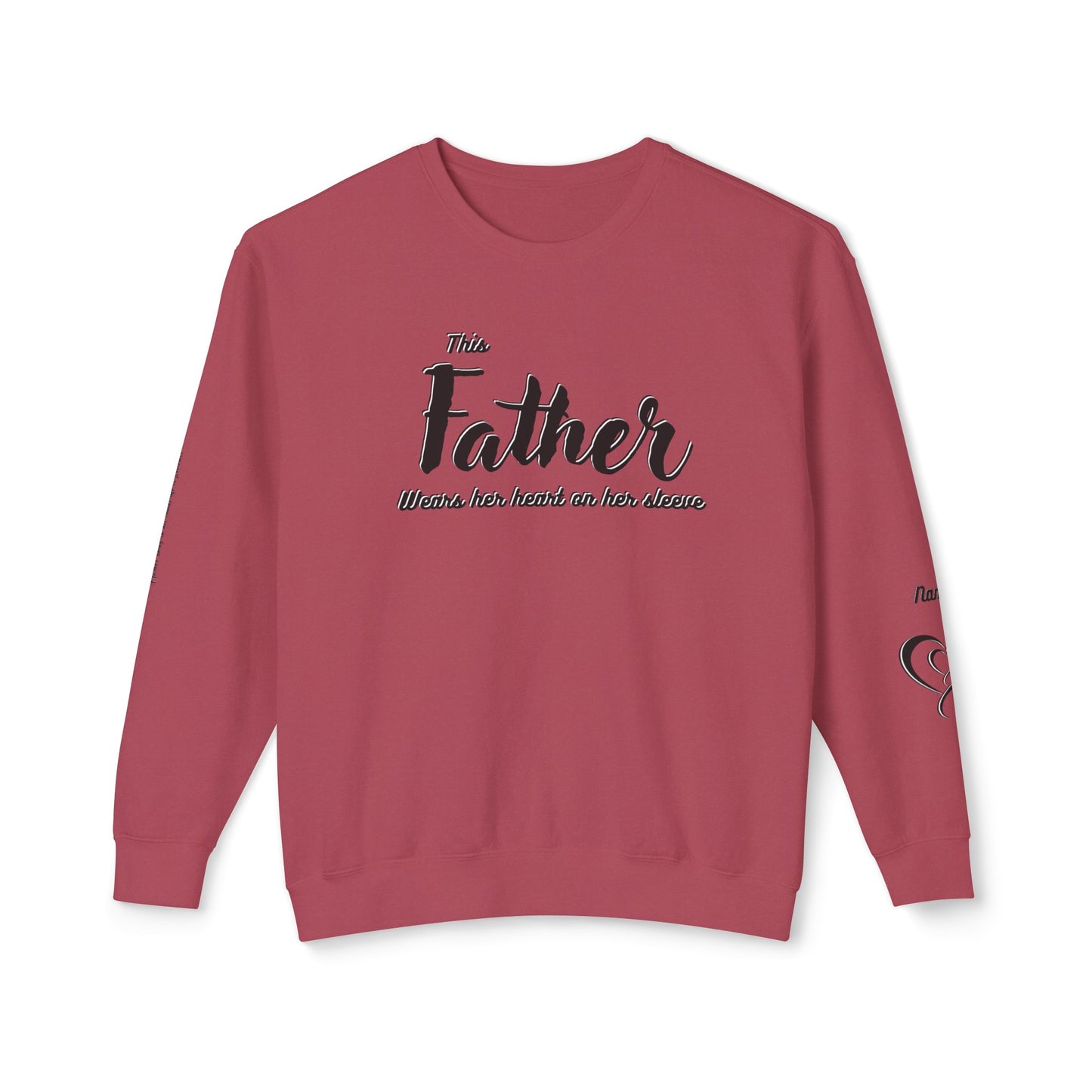 Father|Dad Lightweight Crewneck Sweatshirt