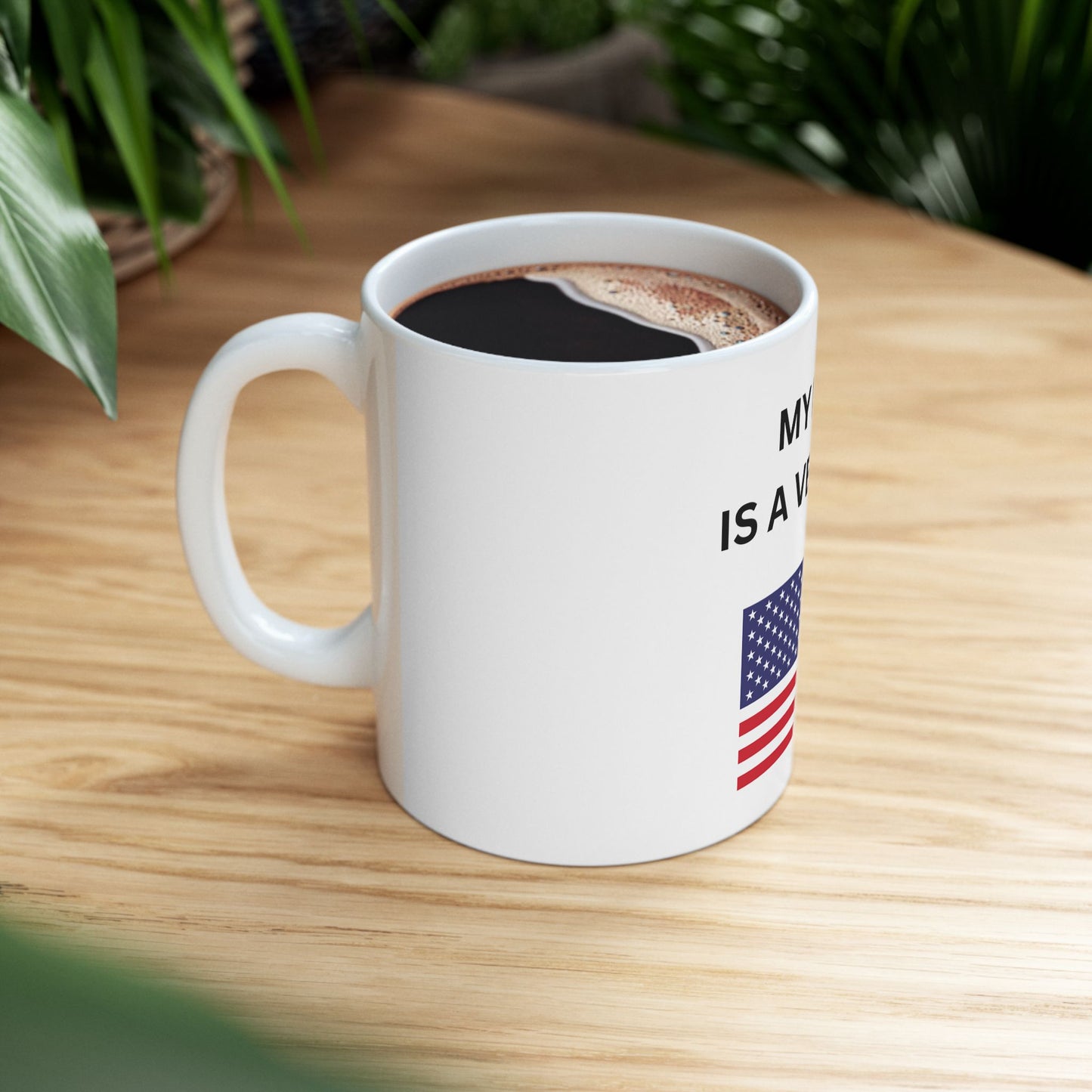 Personalized Veteran Ceramic Mug Dad Mom Son Daughter Uncle Aunt