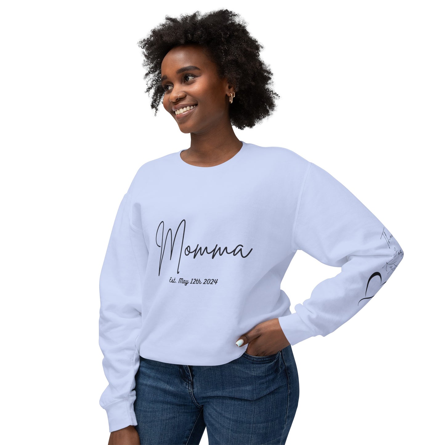 Personalized Sweatshirt Momma With Names, New Momma Outfit, Pregnancy Announcement Clothing, Mothers Day Gifts