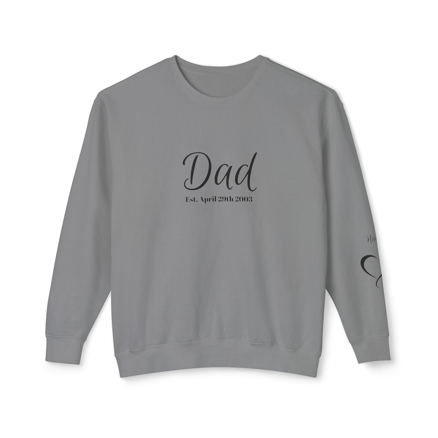 Custom Dad Sweatshirt| Year and names