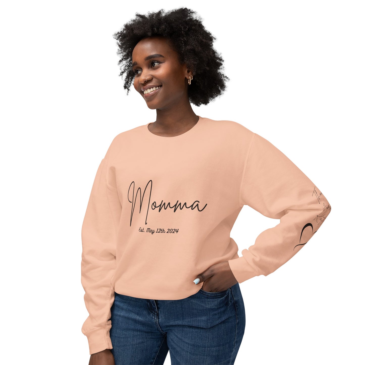 Personalized Sweatshirt Momma With Names, New Momma Outfit, Pregnancy Announcement Clothing, Mothers Day Gifts