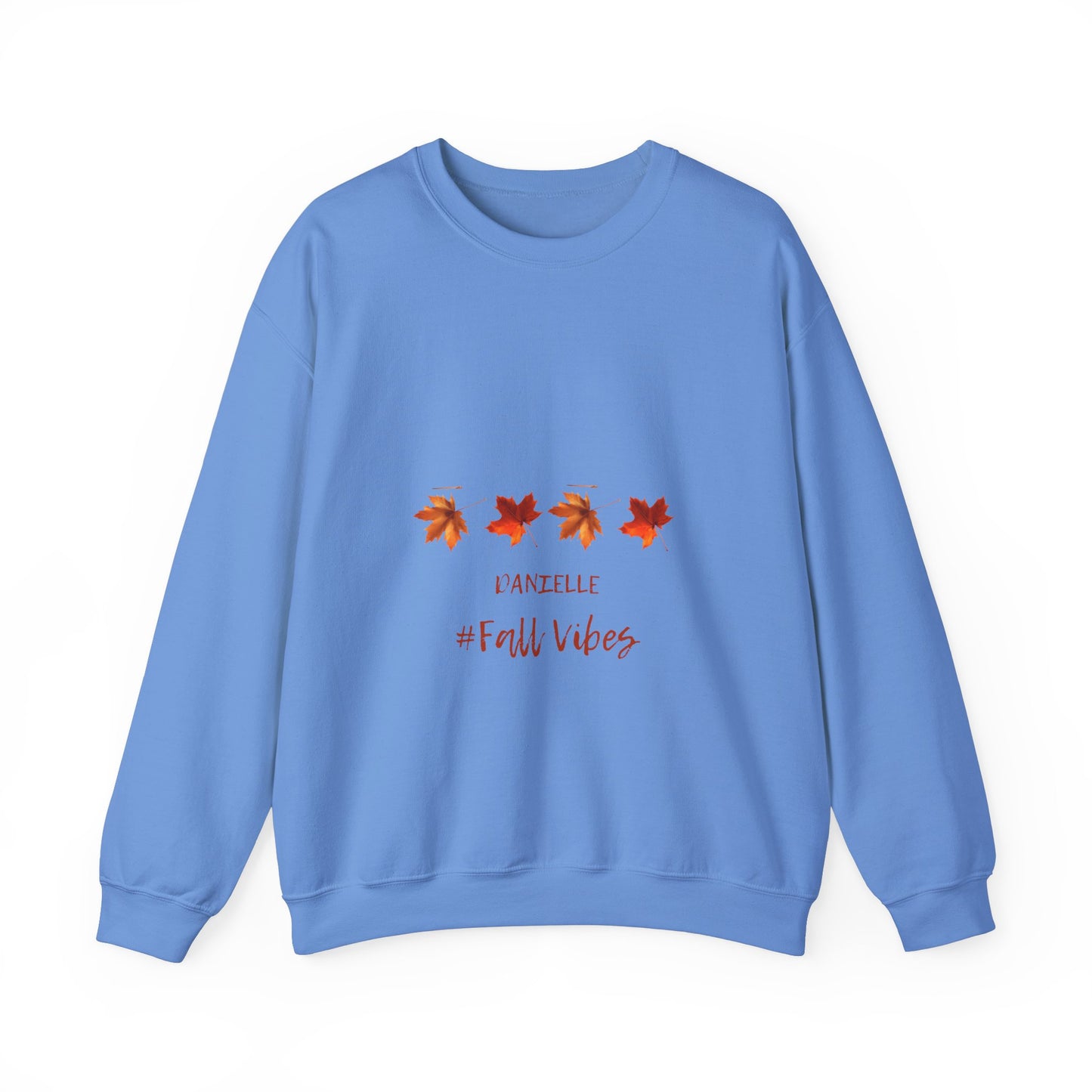 Fall Vibes Personalized Men or Women Crewneck Sweatshirt in many colors