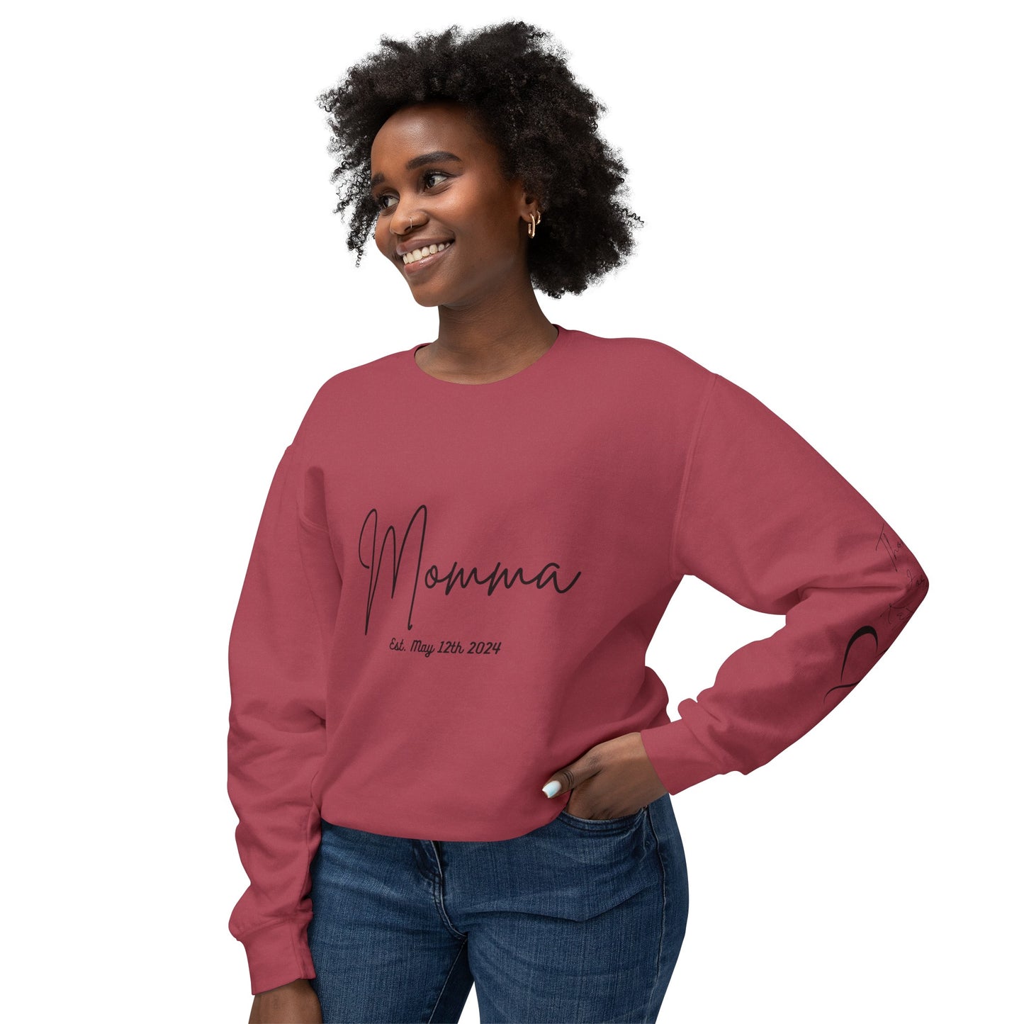 Personalized Sweatshirt Momma With Names, New Momma Outfit, Pregnancy Announcement Clothing, Mothers Day Gifts