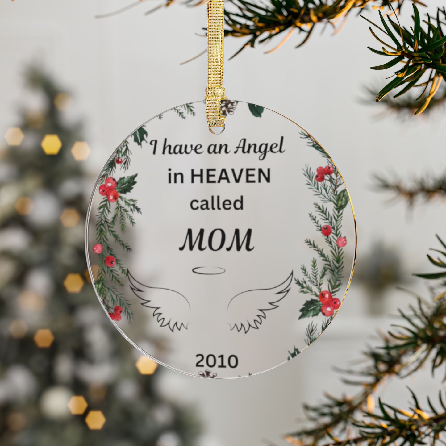 Memorial Christmas Acrylic Ornaments