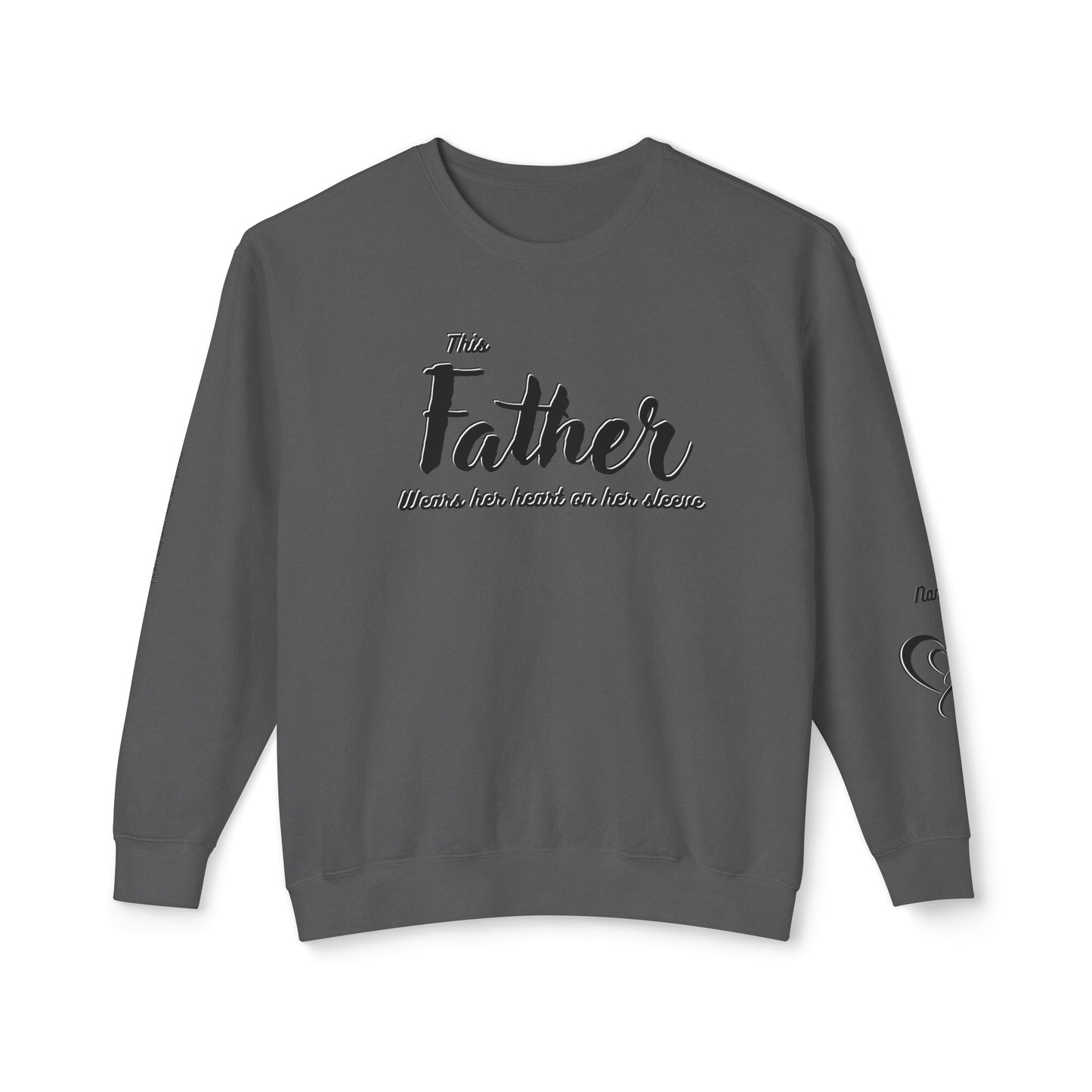 Father|Dad Lightweight Crewneck Sweatshirt