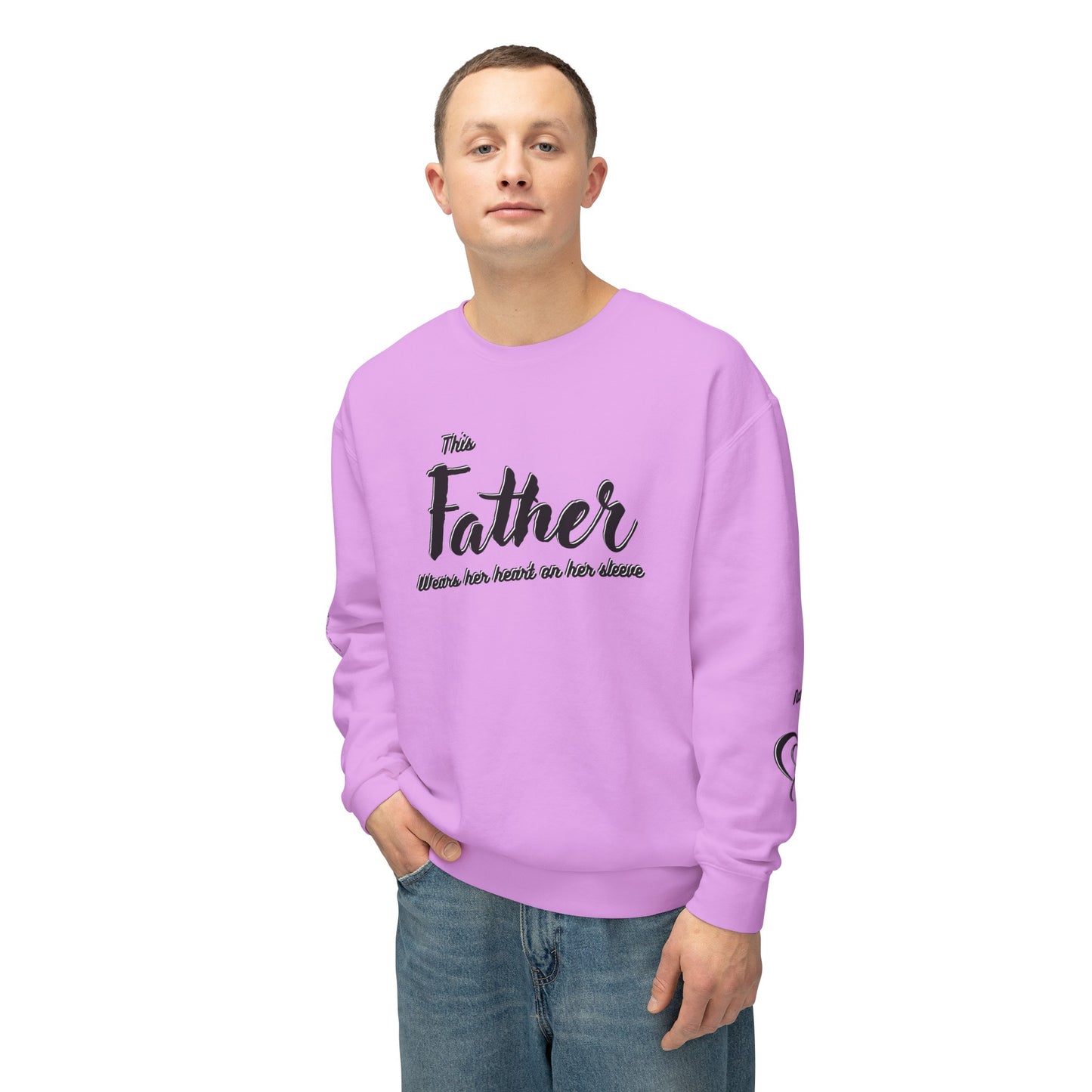 Father|Dad Lightweight Crewneck Sweatshirt