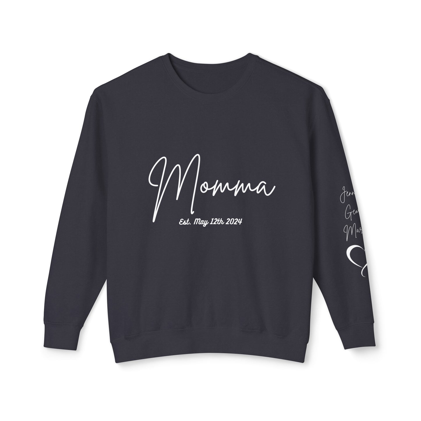 Custom Momma Sweatshirt| Personalized Mom With Names| New Momma Outfit| Pregnancy Announcement Clothing Gift