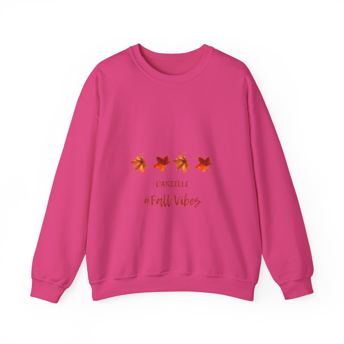 Fall Vibes Personalized Men or Women Crewneck Sweatshirt in many colors