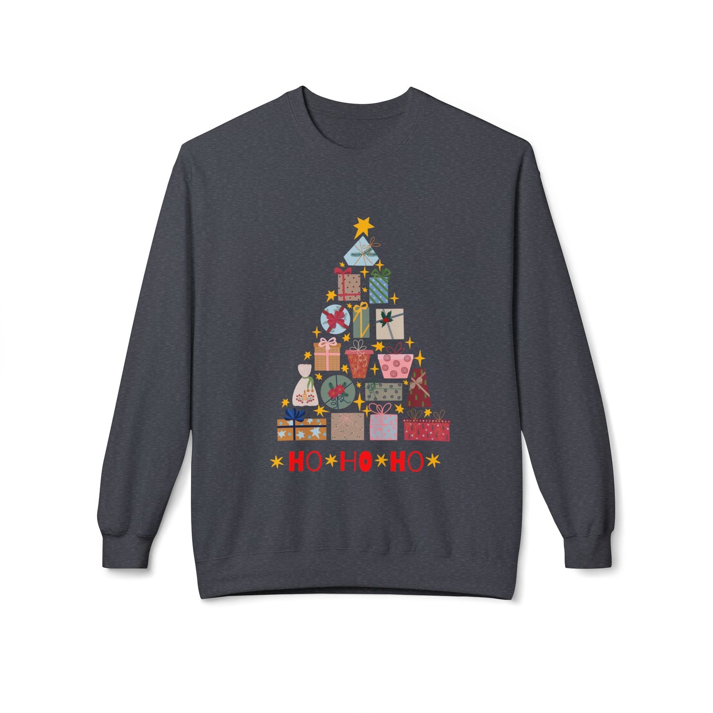 Christmas Tree Ho Ho Ho Sweatshirt Unisex