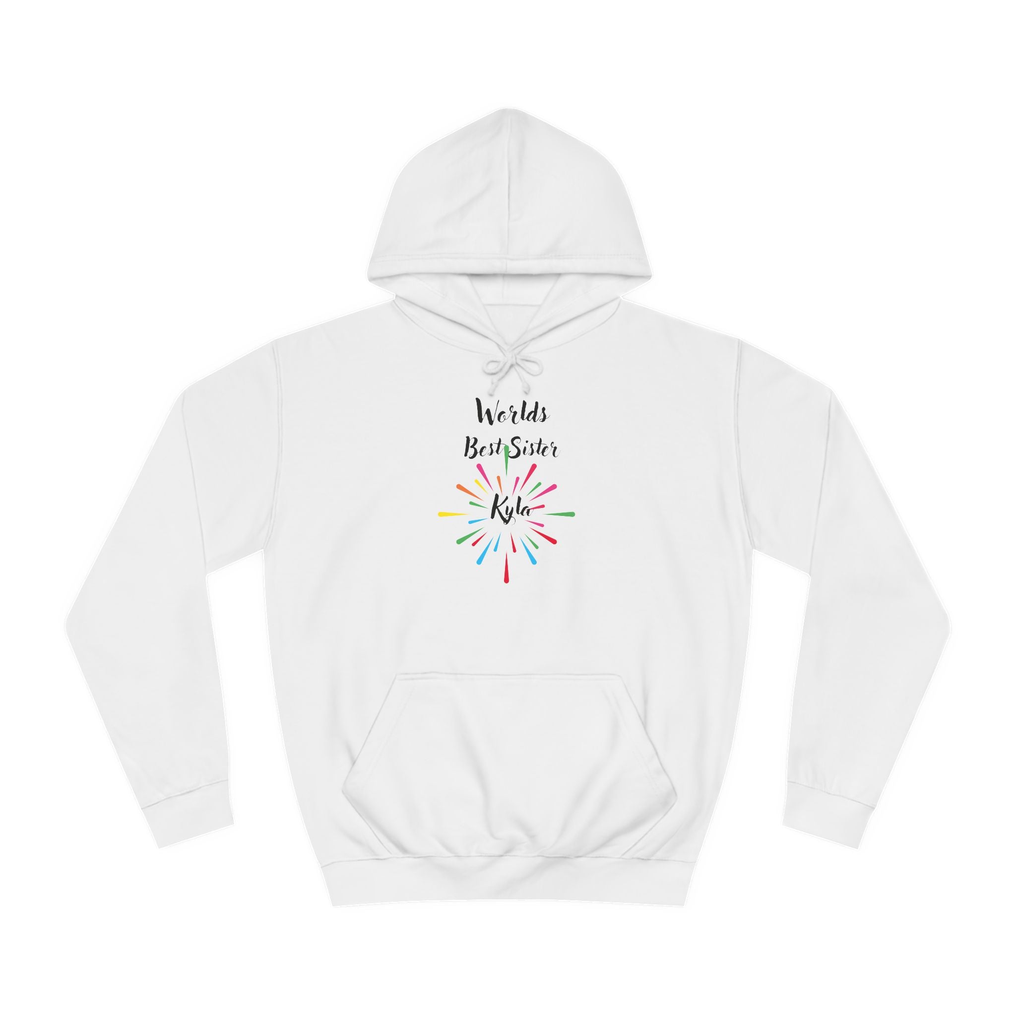 Best Sister Hoodie Colorful Burst Warm Comfortable Unisex Sweatshirt Customs vibe