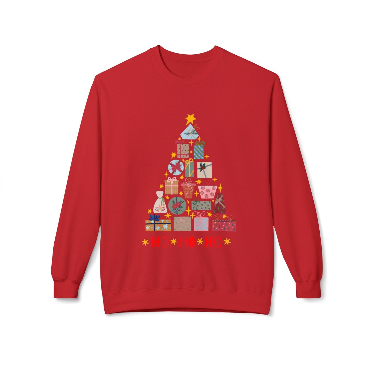 Christmas Tree Ho Ho Ho Sweatshirt Unisex