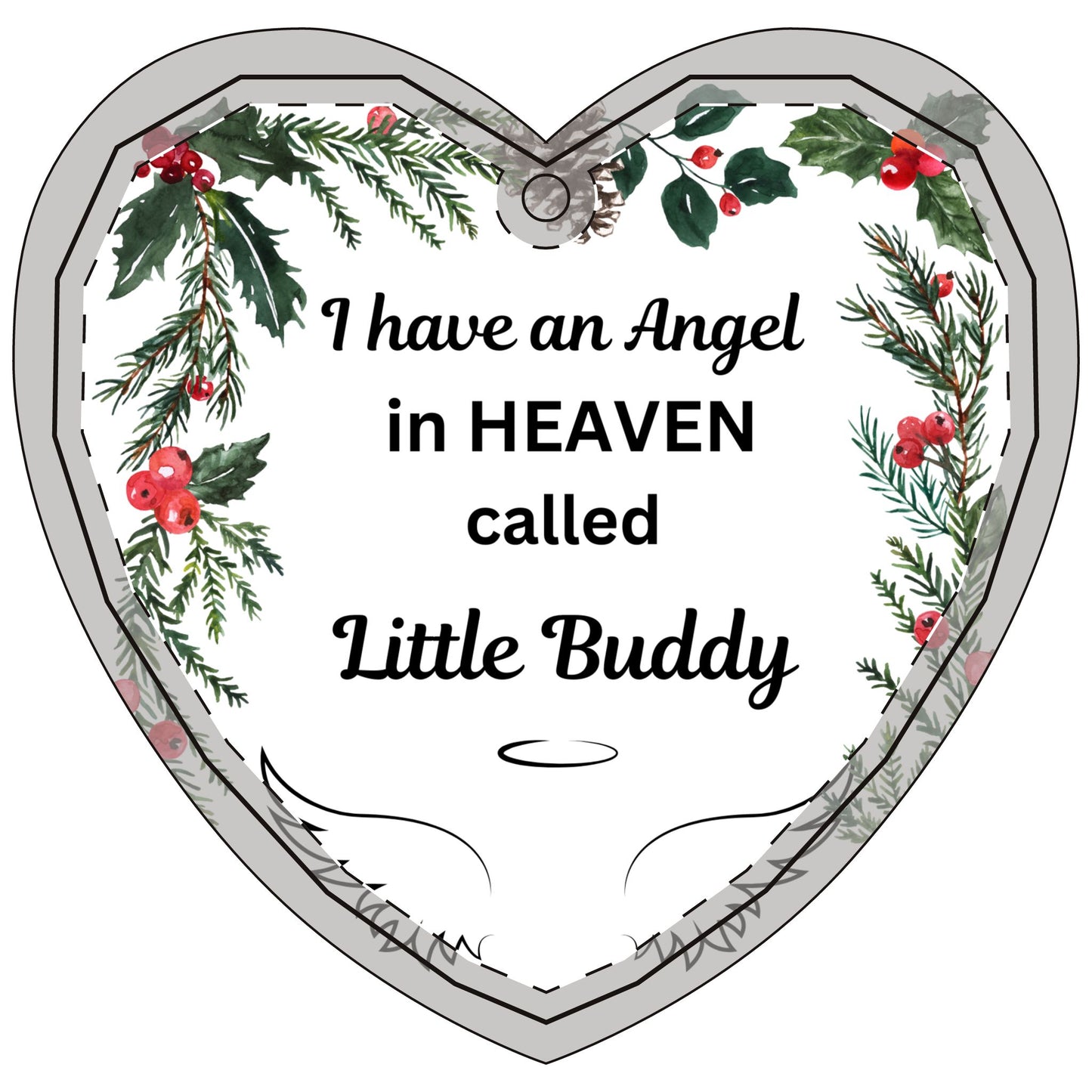 Memorial Glass Ornament for Loved One