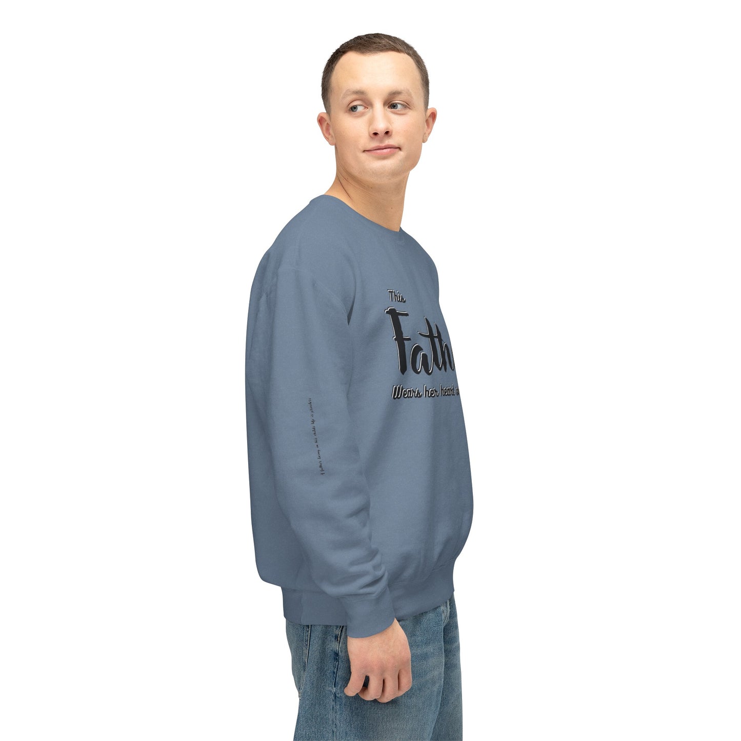 Father|Dad Lightweight Crewneck Sweatshirt