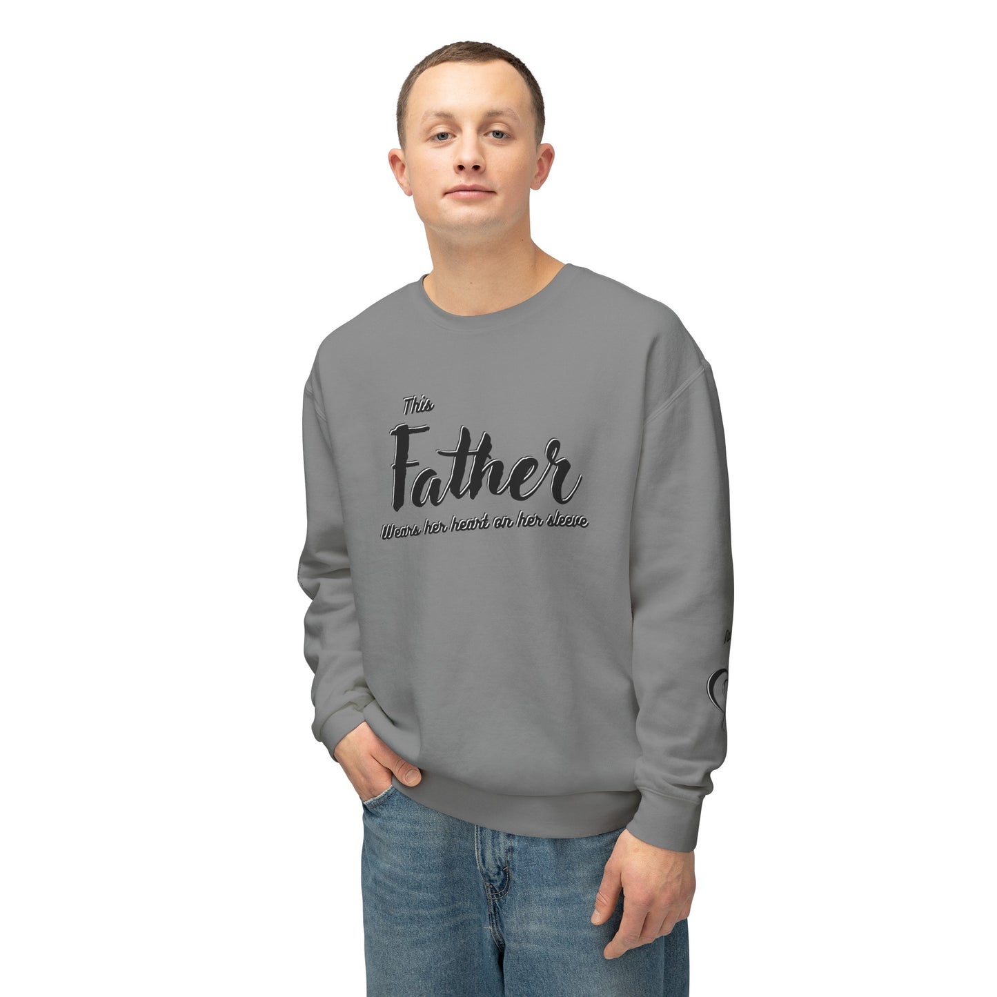 Father|Dad Lightweight Crewneck Sweatshirt