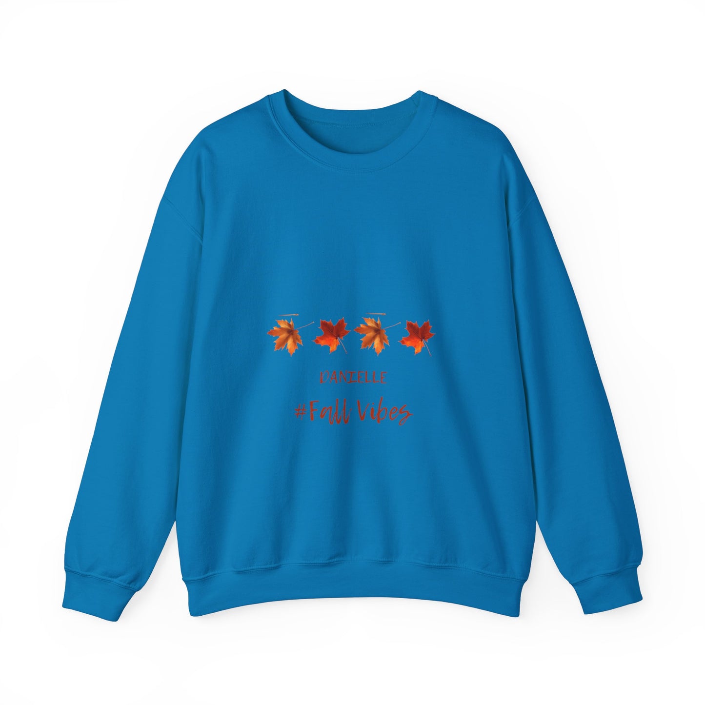 Fall Vibes Personalized Men or Women Crewneck Sweatshirt in many colors