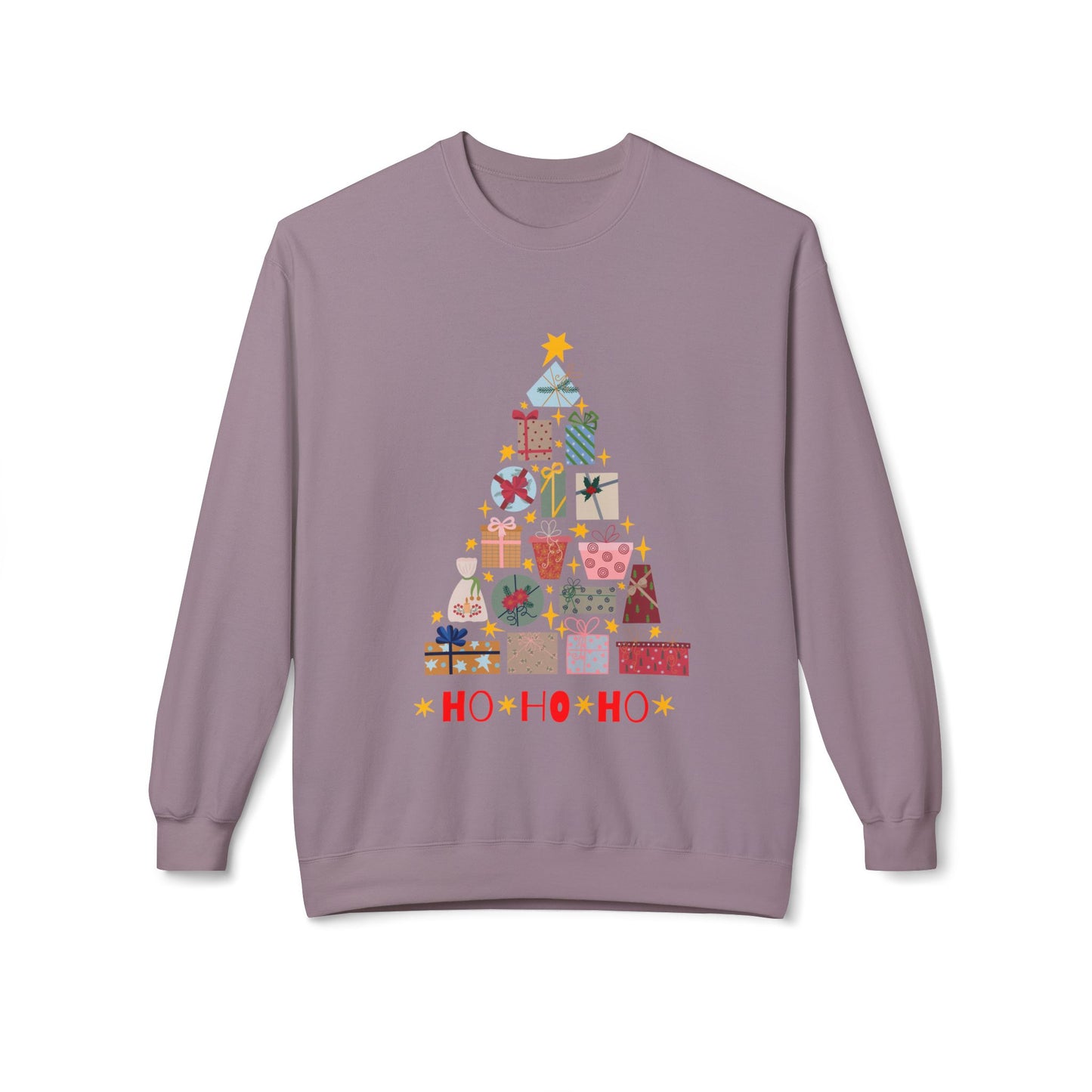 Christmas Tree Ho Ho Ho Sweatshirt Unisex