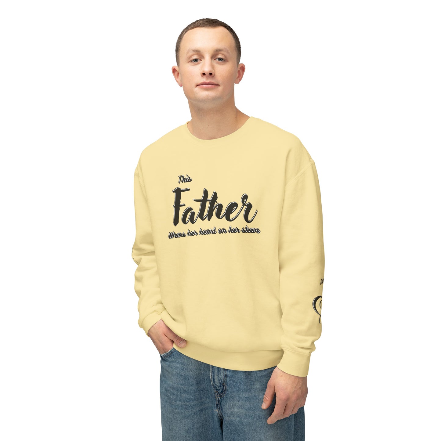 Father|Dad Lightweight Crewneck Sweatshirt