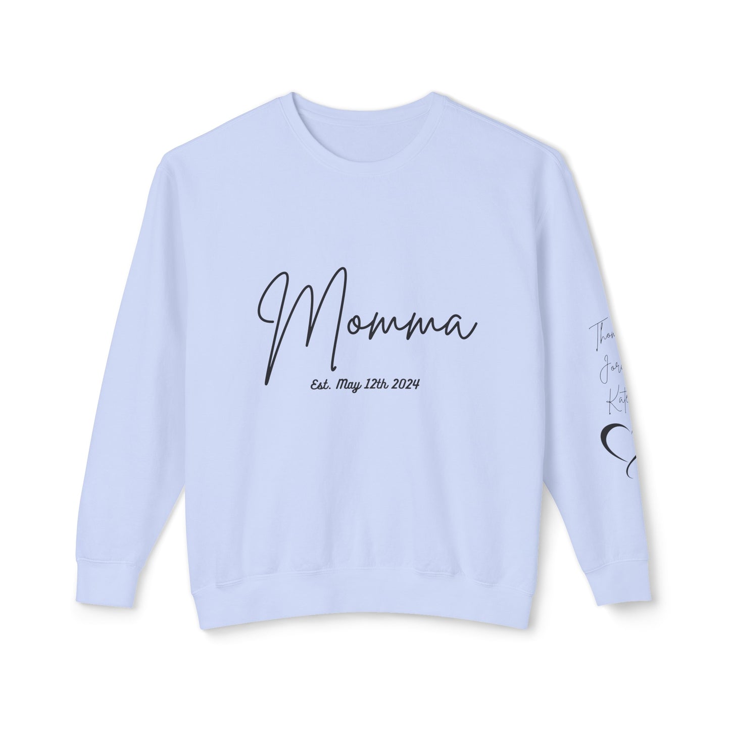 Personalized Sweatshirt Momma With Names, New Momma Outfit, Pregnancy Announcement Clothing, Mothers Day Gifts