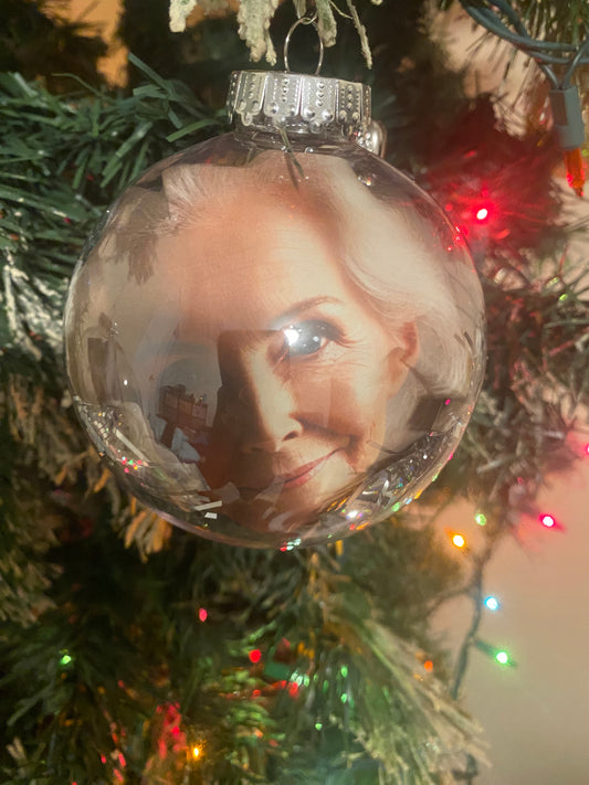 Memorial Remembrance Ornament with Photo of Your Loved One